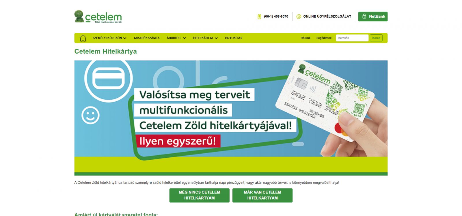 Cetelem hitelkártya aktiválás