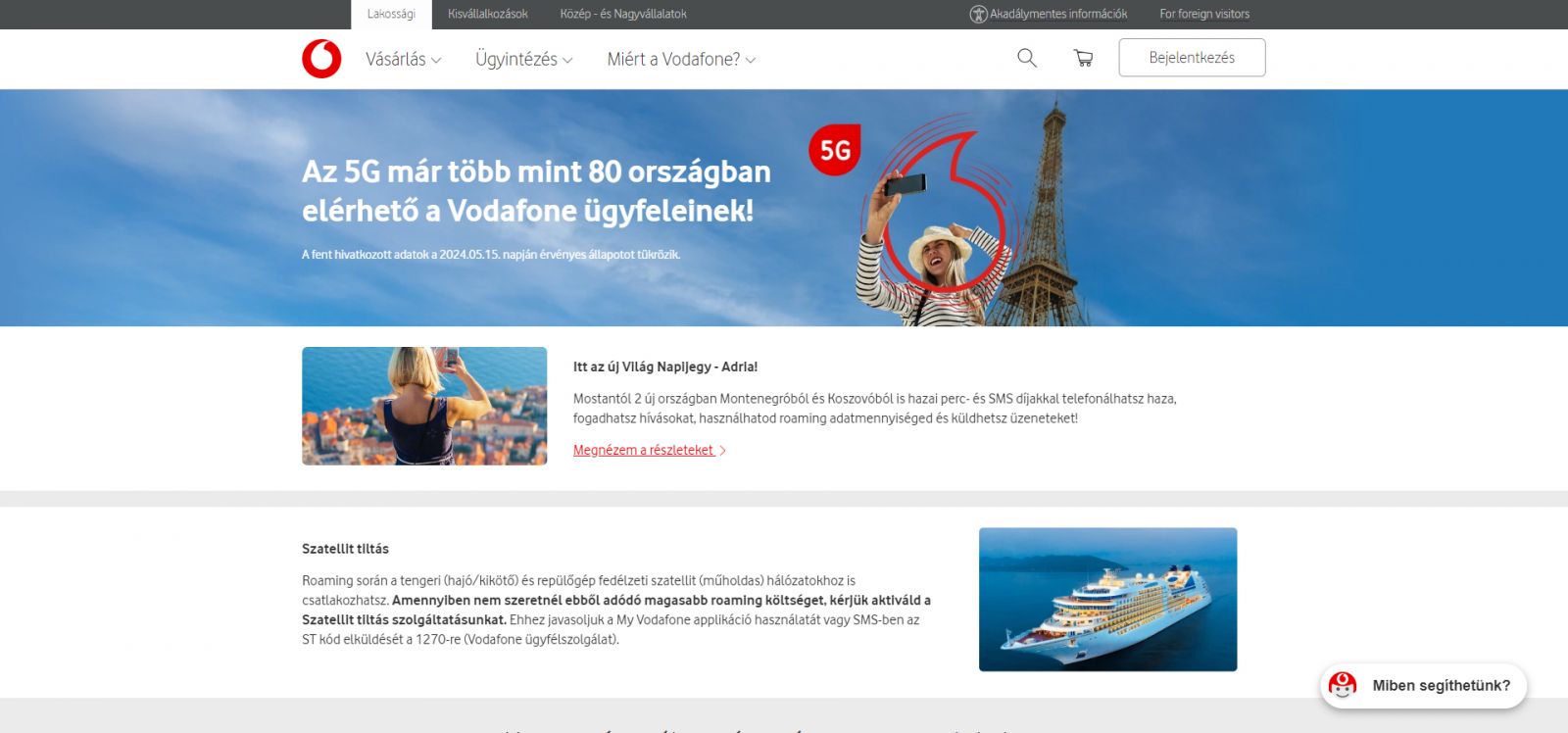 Vodafone roaming aktiválás